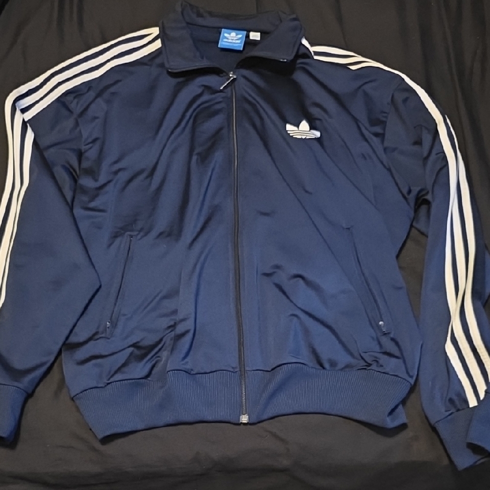 Adidas Men's Dark Blue Track Jacket